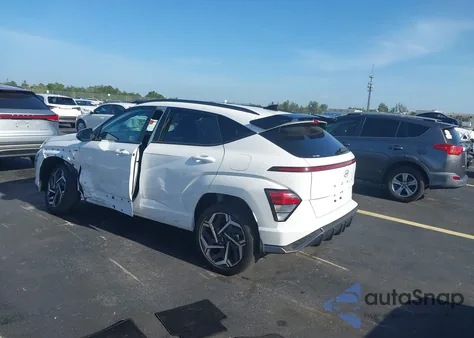 2025 Hyundai Kona N Line S из США, поврежденный, VIN KM8HBCA37SU232951